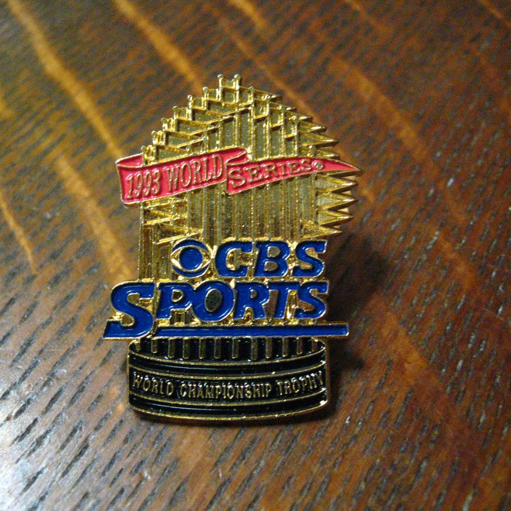 ⚾️ CBS Sports 1993 World Series Vintage Lapel Pin